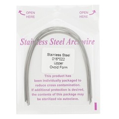 Dental Orthodontic Arch Wires NiTi Stainless Steel Round Rectangular Ovoid Form