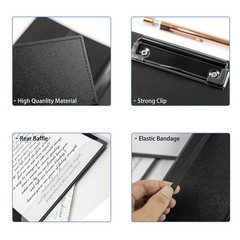 2Packs Nursing Clipboard Foldable, Black Nurse for Medical