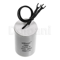New 25UF 250VAC Wire Motor Run Capacitor CBB60 50/60HZ HVAC 25/85/21 42X65 25MFD