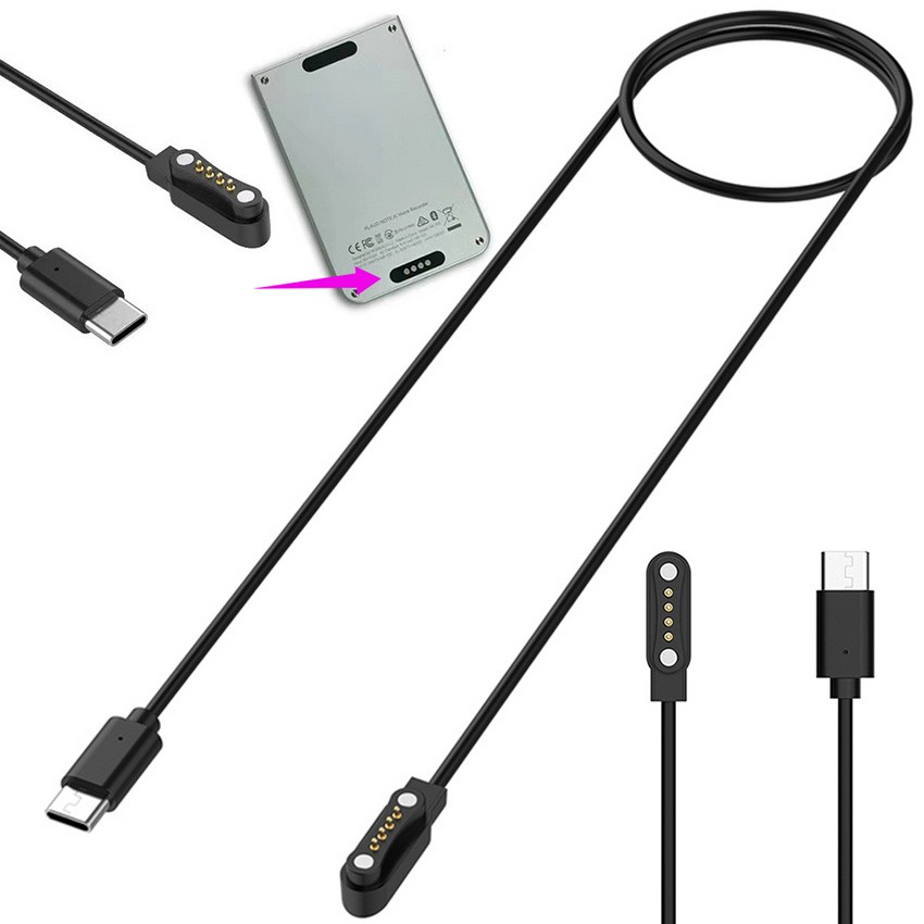 For PLAUD Note Pro/Note AI Voice Recorder 1M Magnetic Charging Cable Charger 5V