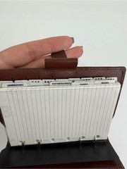 Vintage 90s Filofax Windsor Personal Organizer Real Leather Made in England