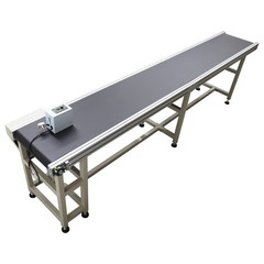 Electric PVC Conveyor Belts System 118in Length 15.7in Width Adjust Speed 110V