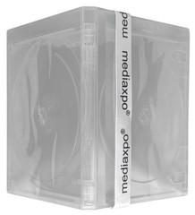 10 PREMIUM STANDARD Clear Blu-Ray 6 Disc Cases 14mm & 100 OPP Bags