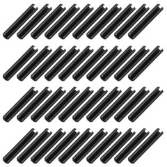 120Pcs Roll Pins 7/50 Inch(3.5mm) Dia. 4/5 Inch(20mm) Length 65Mn Steel, Black