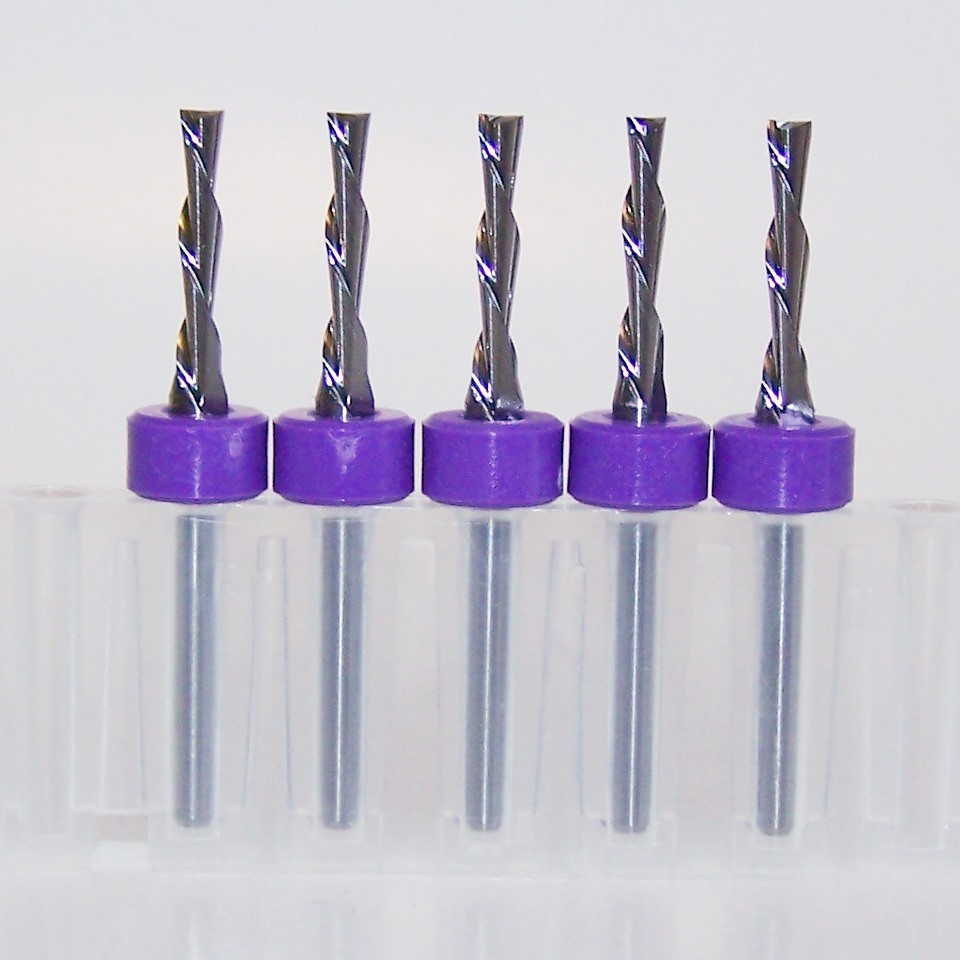 (5) 3/32″ (.0938″) CARBIDE 2 FLUTE ENDMILLS, DOWNCUT SOFT PLASTIC 1650Q0938.438