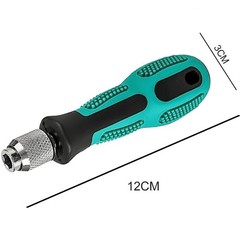 12 Piece Torx Screwdriver Set T6-T40, 1/4″ Magnetic with Hole Silver