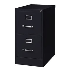 Hirsh 14410 15″ W 2 Drawer Vertical File Cabinet, Black, Letter