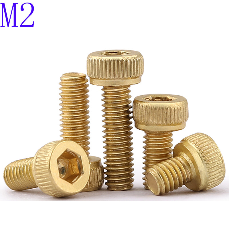 2mm / M2 x 0.4 Solid Brass ALLEN BOLT SOCKET HEAD CAP SCREWS DIN 912 NEW