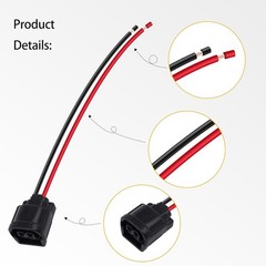 LED Foglight Harness Repair Connector Plug Pigtail Compatible with Accord 2016 2