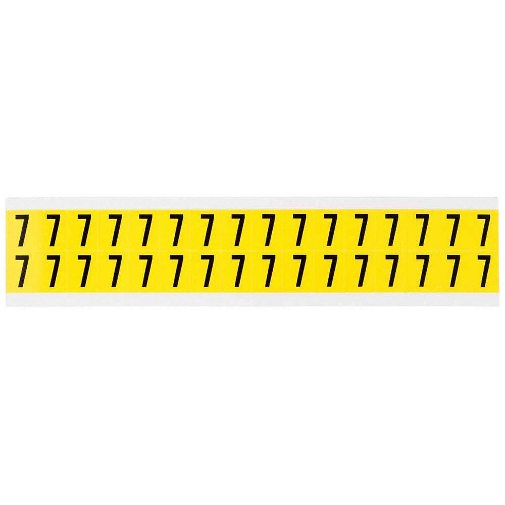 BRADY 3420-7 Carded Numbers and Letters,7 4T701