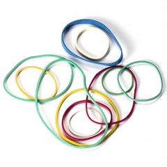 Officemate Assorted Size and Color Rubber Bands, 4 oz (82025), 0.05 x 5.75 x …