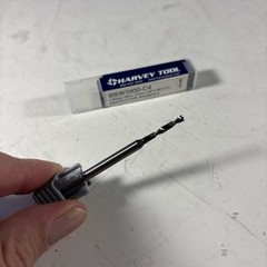 Harvey Tool BSW1000-C4 2.54 x 17.000LOF 90* 2FL Brad Point Mini Drill