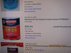 WELDWOOD 16 OUNCE CONTACT CEMENT ~ BEST PRICE !!! (SEE PHOTOS) BRAND NEW SEALED