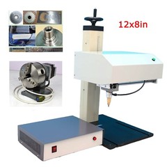 Pneumatic Metal Marking Machine 12x8in Engraving Logo Machine with Rotary Tools