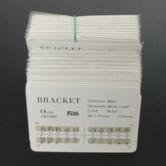 100Packs Dental Orthodontic Metal Brackets Mini Roth 022 345 hooks Mesh Base