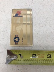 NEW Vintage SSN Social Security Card Metal USA Air Force Navy Military