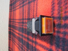 NEW Push Button “Print” Switch 01-660039, 10A 125VAC, 7938