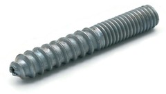 Zinc Plated Steel Hanger Bolts #8-32 Machine Thread With Lag Screw Threading
