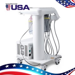 Dental Mobile Delivery Unit Cart with Air Compressor ultrasonic scalers 4Hole