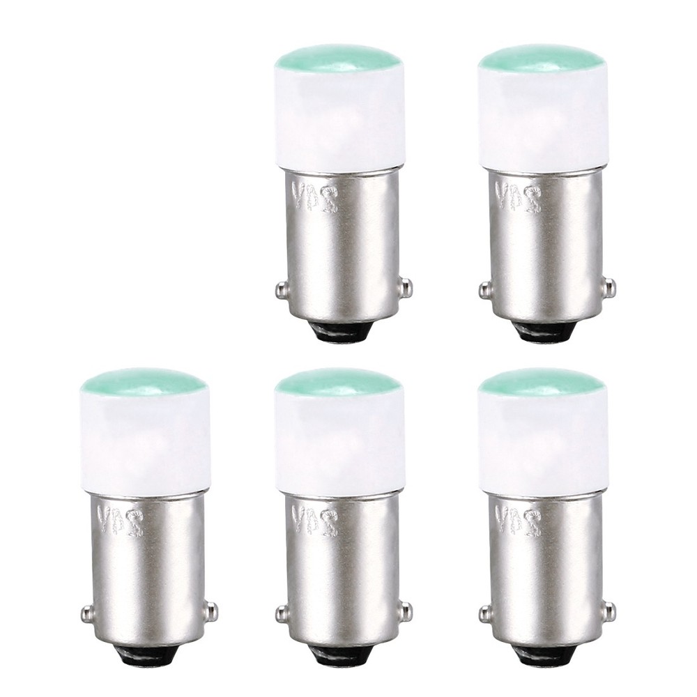 5Pack LED Bulbs 24V Dashboard Light Green BA9s Base Bulb