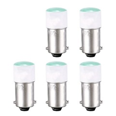 5Pack LED Bulbs 24V Dashboard Light Green BA9s Base Bulb