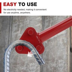 Steel Manual Rebar Bender,Rod Bending Tool Hand Operated for 5/8 inch Rebar Flat