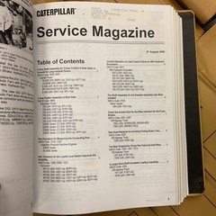 CAT Caterpillar SERVICE INFORMATION LETTER MAGAZINE ENGINE NEWS REFERENCE MANUAL