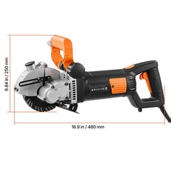 Uimoso Electric Wall Chaser 4800W Groove Cutter Machine with 6800RPM and Guide