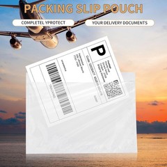 50 – 4000 Clear Adhesive Packing List Shipping Label Envelopes Pouches 7.5 X 5.5