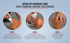 Starbond CA Glue Accelerator (10 Ounce) – Instantly Dries Super Glue