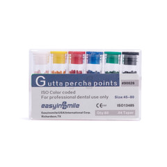 Dental Gutta Percha Points Endodontic .02/.04/.06 Taper Root Canal #15-#40 Endo