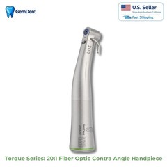 GemDent 20:1 Reduction Contra Angle Implant Surgical Fiber Optic LED Push Button