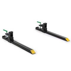 Titan Attachments Light-Duty 43″ Clamp-On Pallet Forks, 30″ x 3″ Fork Length