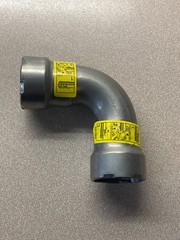 Viega 25201 MegaPressG Yellow STD S58 1/2″ X 1/2″Carbon Steel Fitting 90° Elbow