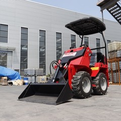 NEW Mini Wheel Type Skid Steer Loader Riding Skid Machine 13.5HP EPA For Sale