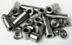 New Mild Steel Spacer Bushing 3/8″ OD x 1/4″ ID–Fits M6 or 1/4″ bolts