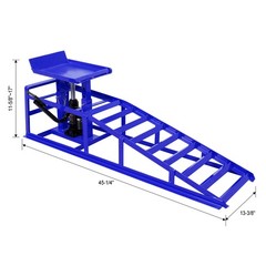 2X Auto Car Truck Service Ramps Lifts Garage Car Lift Hydraulic Ramps 5 Ton Blue