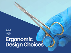 Scissors Surgical 5″ Straight Gold Plated Handle Tungsten Carbide ARTMAN