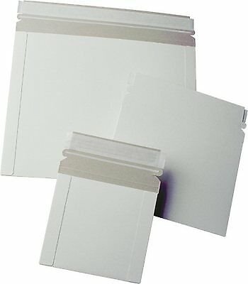 25 11 x 13.5 No Bend Mailers White Self Seal Photo Document Paperboard Envelope