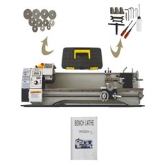 110V WM210V Inch Precision Instrument Variable Speed Metal Bench Lathe 1.1KW