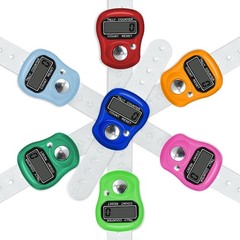 Electronic Finger Counter 7 Pack, Resettable Hand Tally, 5 Digit Number and L…