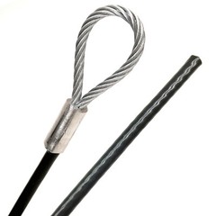 Black Vinyl Coated Galvanized Steel Wire Rope 7×19 Strand 3/16-1/4