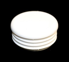 White 1.5″ Round Tubing Plastic Hole Plug End Cap, 1.5 Inch OD Tube Pipe Cover