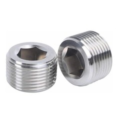 2x 3/4″ NPT Pipe Plug Male Thread Stainless Steel Fitting Countersunk Hex C446