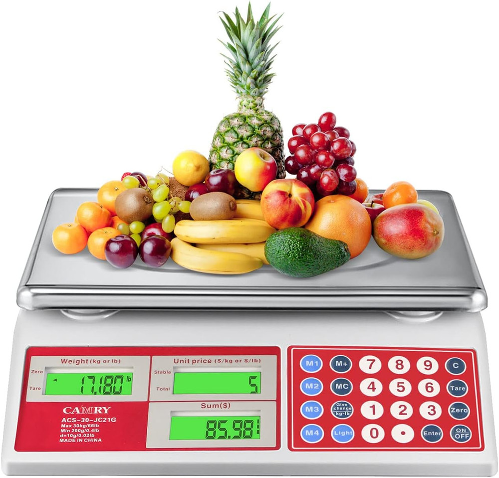 Digital Price Computing Scale 66Lb/30Kg Commercial Produce Scale