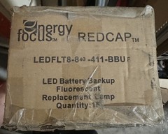 15pc Energy Focus LEDFLT8-840-BBUF Redcap Emergency LED 4′ 11W T8 Lamp 4K Bulb
