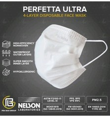 LEVEL 3 masks, 50/bx, 3 Boxes Per Order =150 Total, Perfetta Ultra Masks