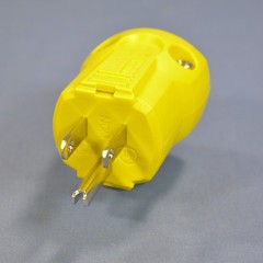 Cooper Arrow Hart Yellow Corrosion Resistant QuickGrip Plug 15A-125V AH5965CR