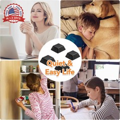 Rubber Feet for Electronics, Adhesive Rubber Feet 16PCS, Black Rubber Bumpers Se