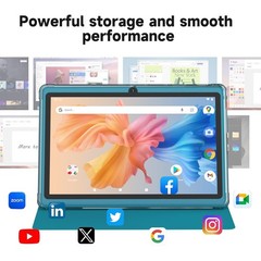 Tablet 7Inch Android 14.0 with Protective Case,8GBRAM（3GB+5GB expendʌ